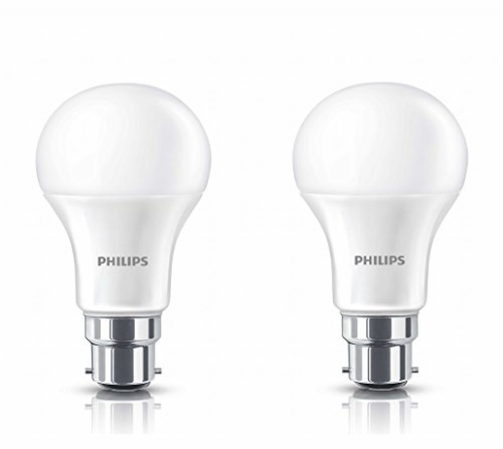 Philips B22 9-Watt LED Bulb (Warm White/Golden Yellow, Pack Of 2 ...