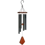 Nature’s Melody Beautiful Sound Wind Chime Aureole Tuned Aluminium Black