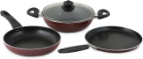 Prestige Omega Deluxe Cookware Set of 3 (Aluminium, Non-stick, Induction Bottom)